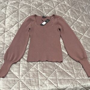 Fashion Nova Dusty Rose Long Sleeve Sweater. STRETCHABLE:)